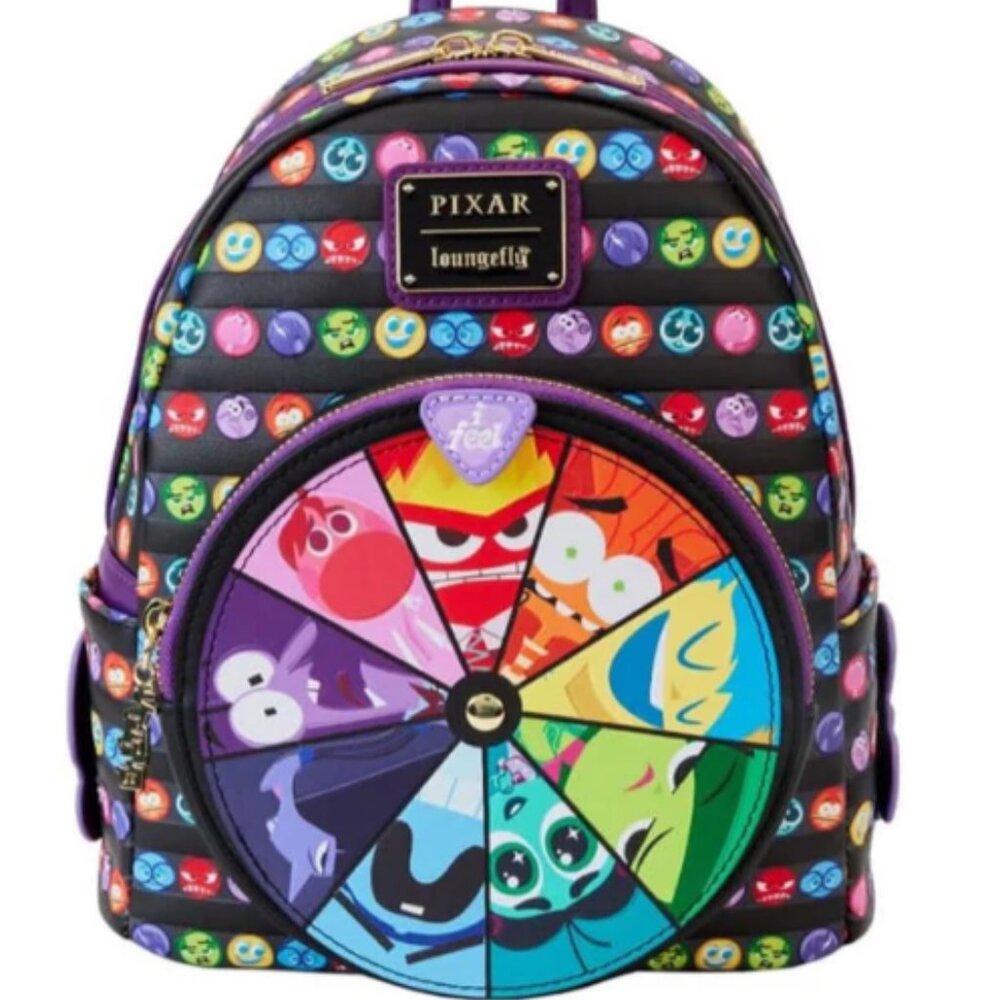 Loungefly Pixar Inside Out 2 Core Memories Spinning Wheel Mini Backpack